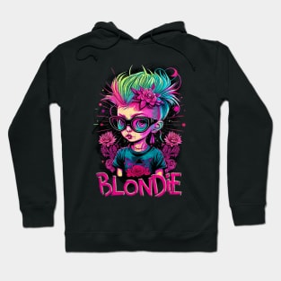 Blonde Rock Girl Vintage Hoodie